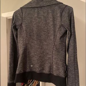 Lululemon jacket, grey, black, white, size 4